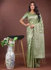 Zarista By Astita Linen Cotton Wedding Wear Saree Wholesale Market In Surat